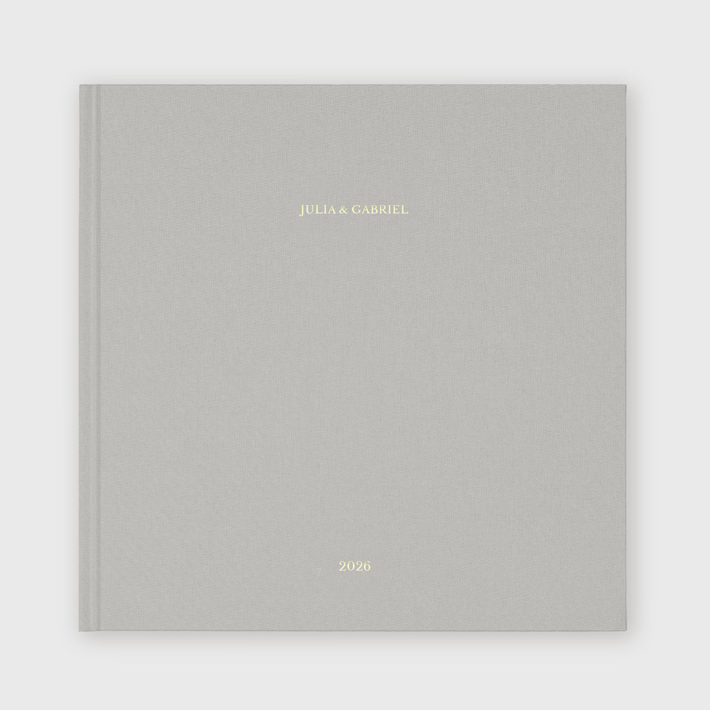 Fabric Photo Book Foil Stamped Title