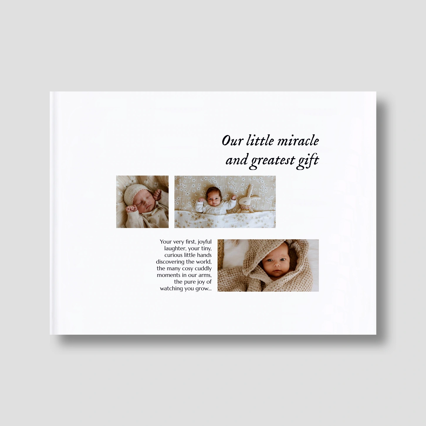 Hardcover Photo Book Heartfelt Lines