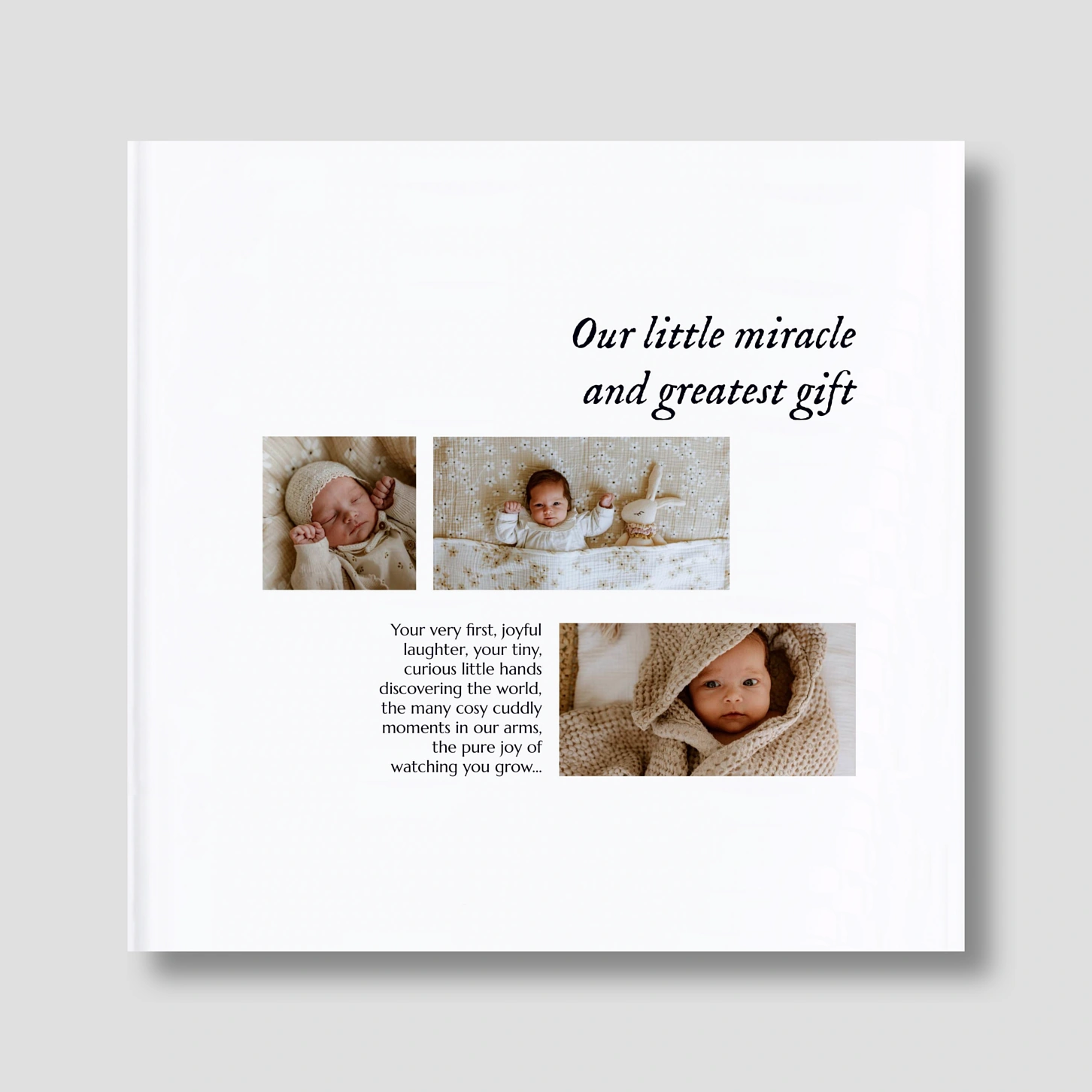 Hardcover Photo Book Heartfelt Lines