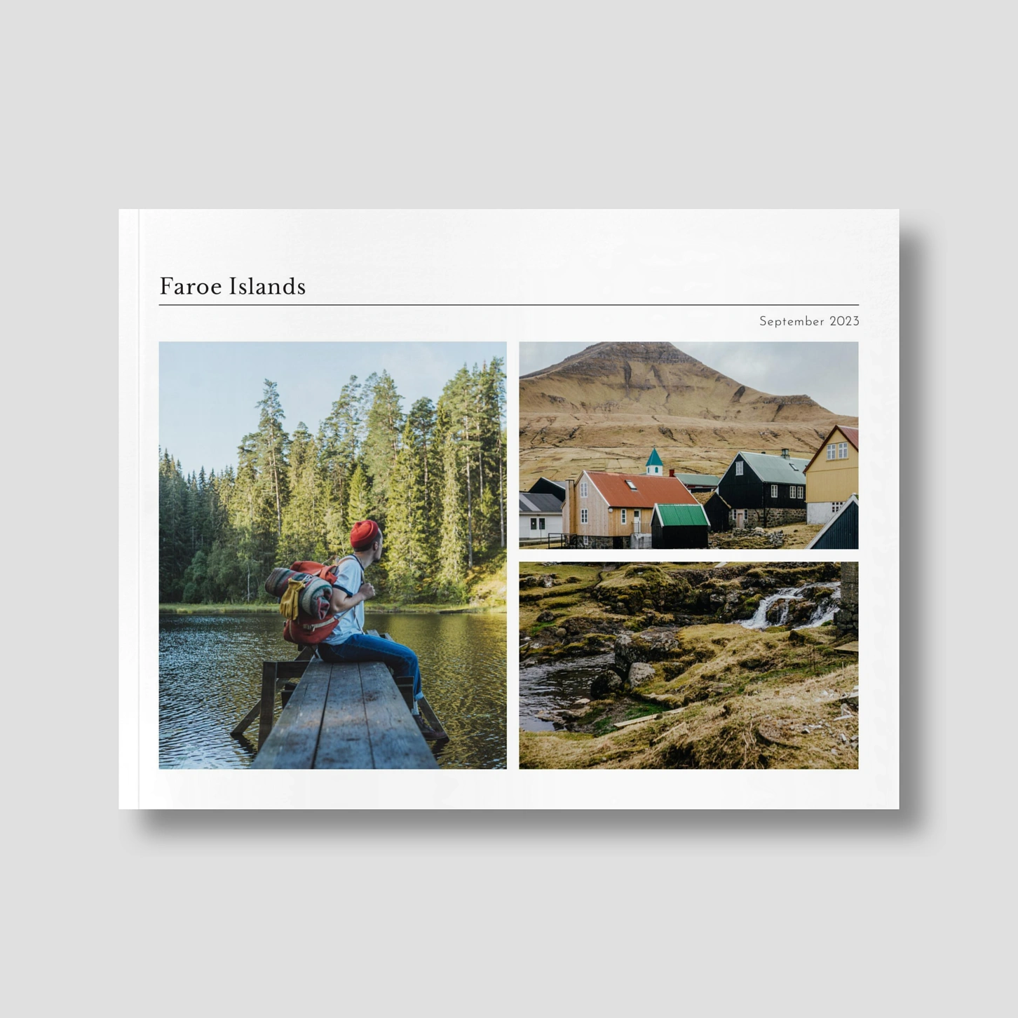 Softcover Photo Book Modern Typewriter